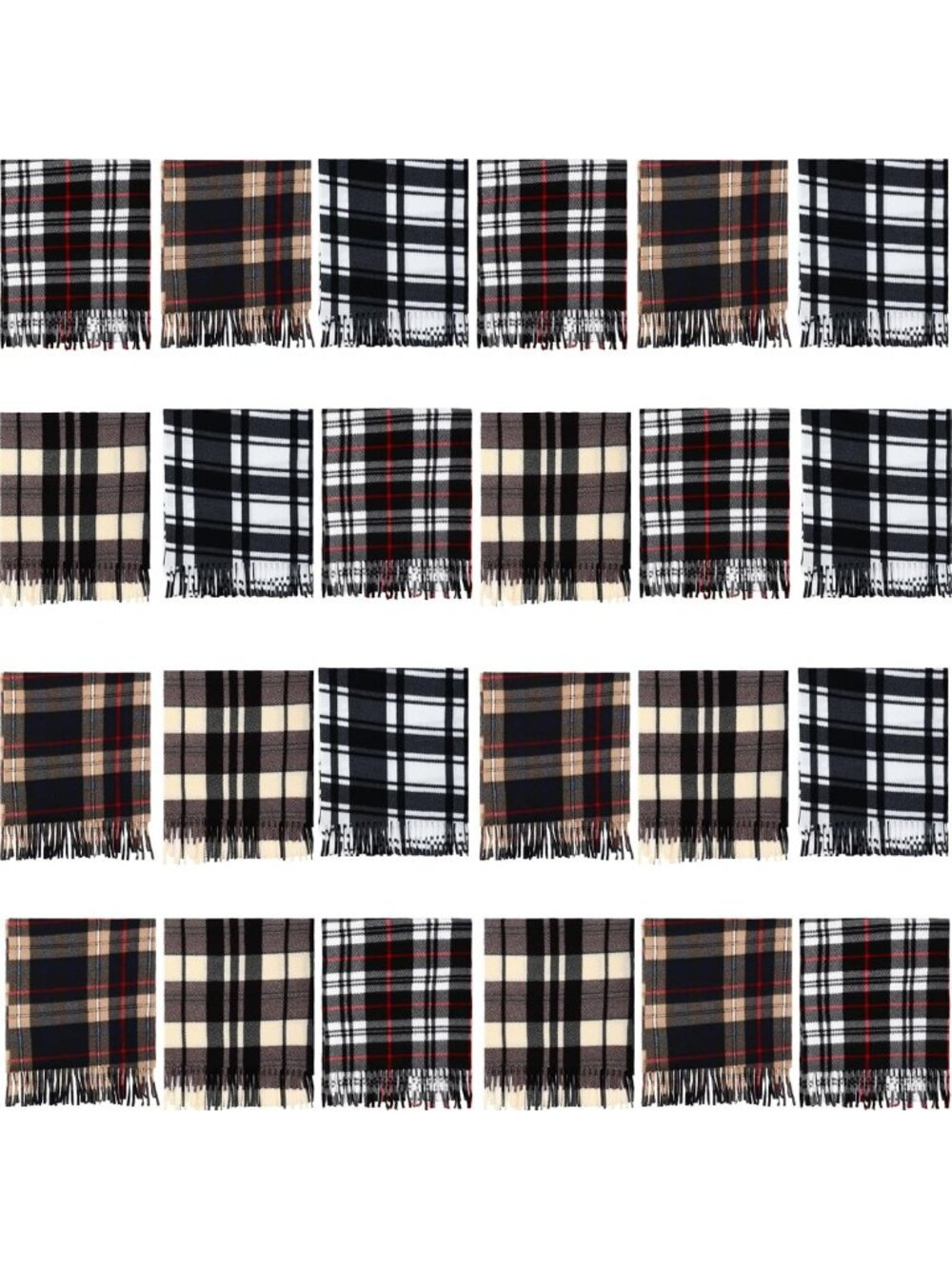 Cozy Winter Plaid Fleece Scarves for Women & Men - Warm, Stylish Accessories